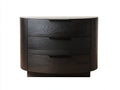 Commode de chambre à coucher 160×45×82 cm – bois foncé – rangement contemporain
