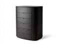 Garde-robe compacte en bois 78×46×118 cm - Noir - rangement vertical pour chambre